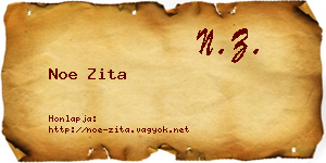 Noe Zita névjegykártya